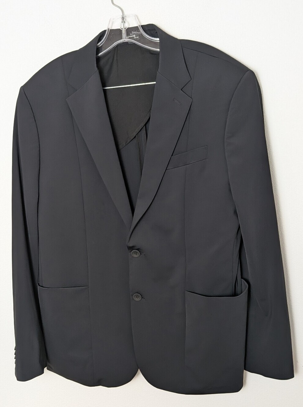 Express men's Slim FIT Black Washable Everyday Performance Suit Jacket 42 R